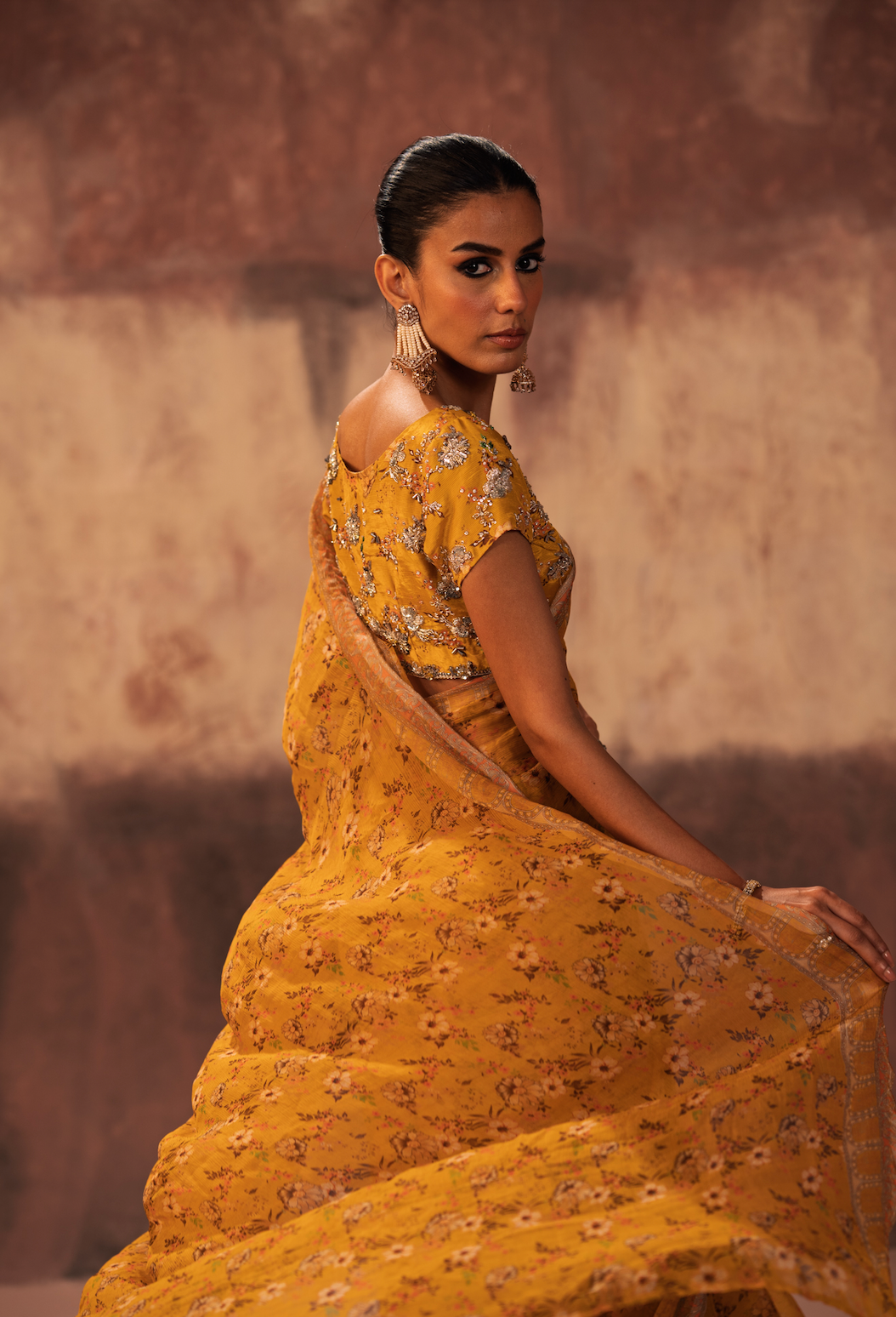 Gulabo Stitched Sari