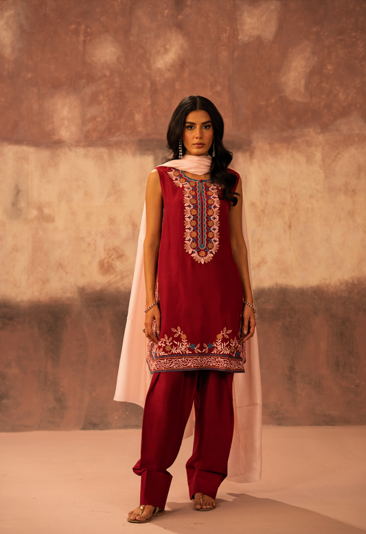 Jana Set with Wide Shalwar