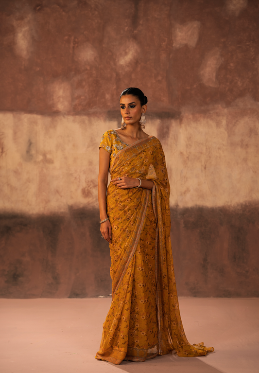Gulabo Stitched Sari