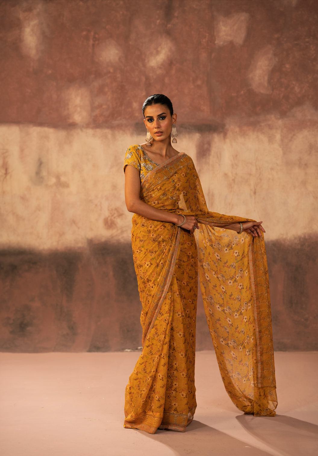 Gulabo Stitched Sari