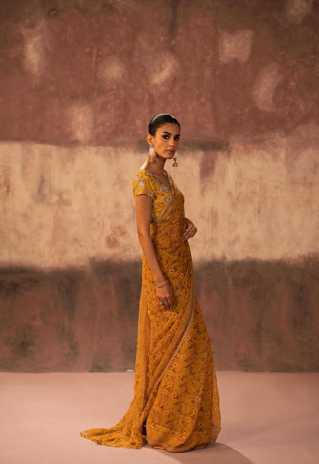 Gulabo Stitched Sari